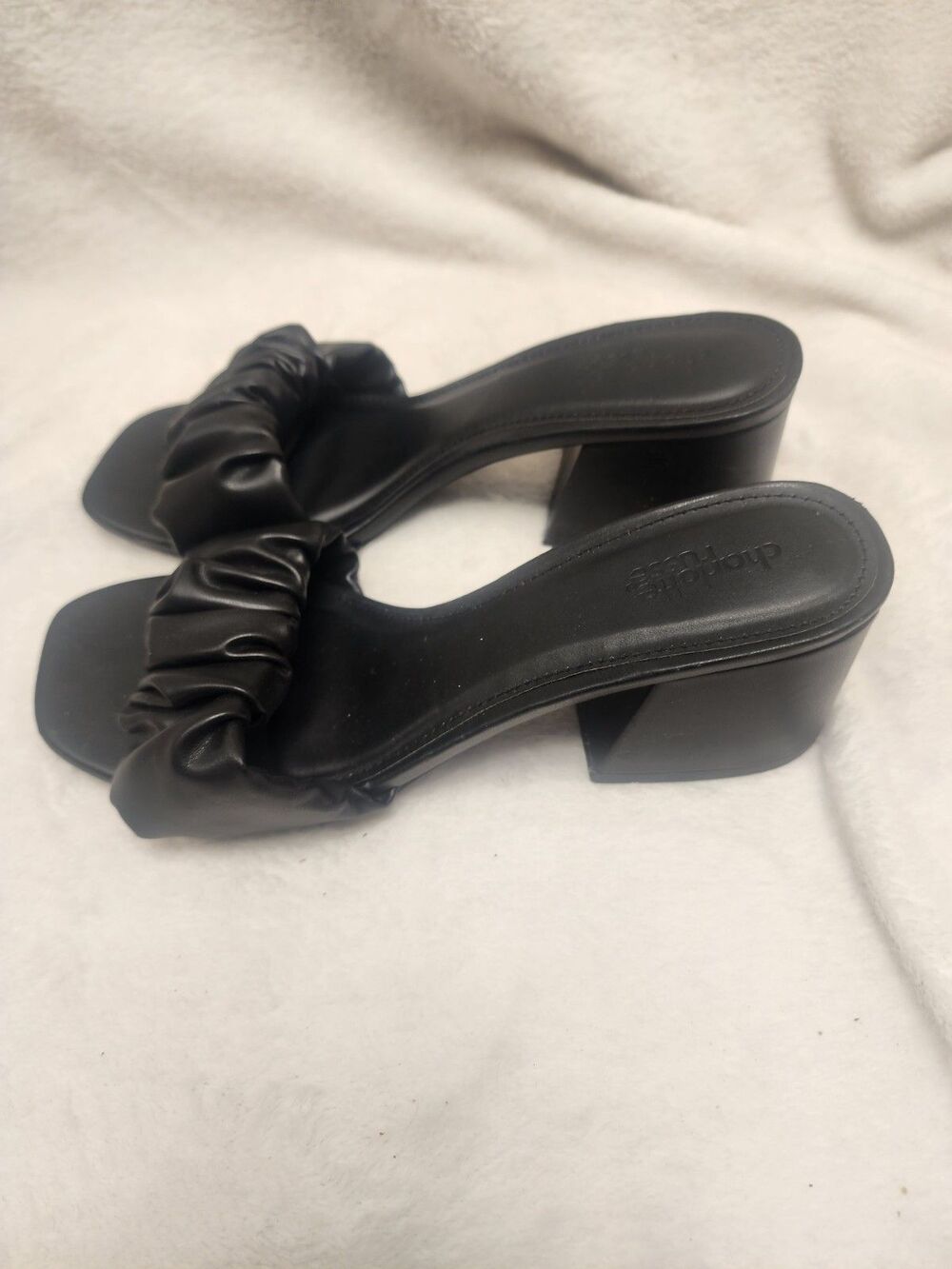Charlotte Russe Black Sandal Heels Size 7